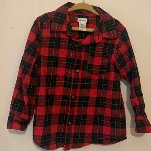 Fleece button down shirt